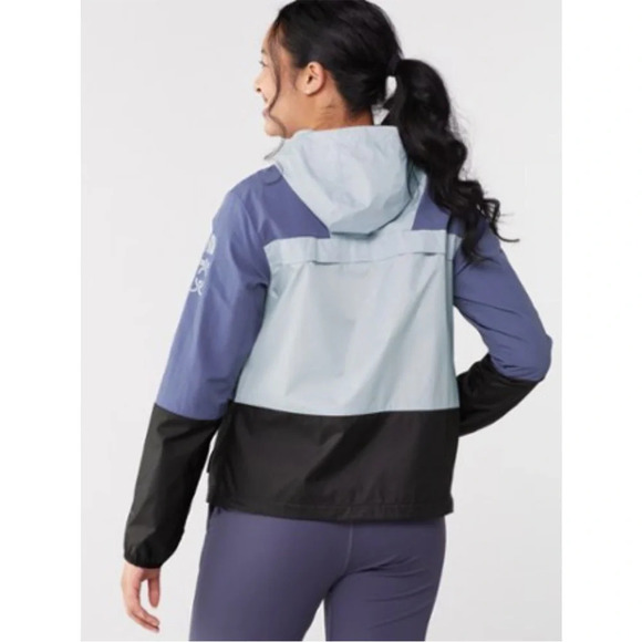 The North Face Women's Large Trailwear Wind Whistle Jacket NWT Purple Black - Picture 11 of 16